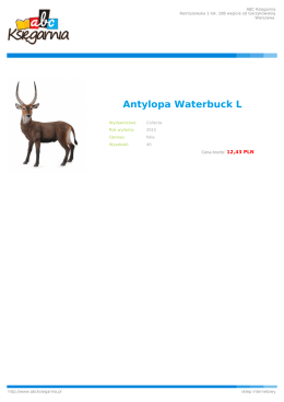 Antylopa Waterbuck L