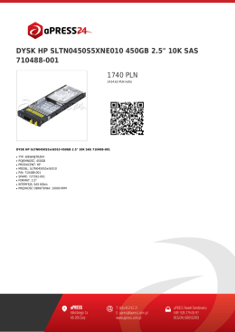 DYSK HP SLTN0450S5XNE010 450GB 2.5" 10K SAS