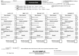 La Formule di&eacute;t&eacute;tique