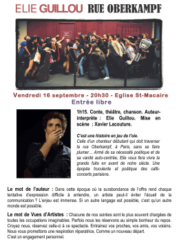 Expo de Claude LEFEBVRE (recto) - CEC du Moulin