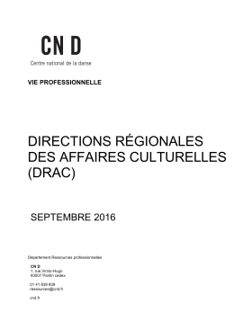 directions régionales des affaires culturelles (drac)
