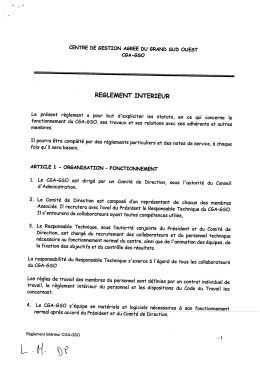 Règlement Intérieur - Cga-gso