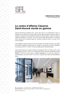 Le centre d`affaires Cézanne Saint