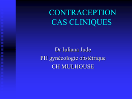 Contraception cas cliniques