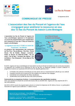 communiqué - Agence de l`eau Loire