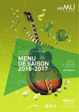 menu de saison 2016-2017