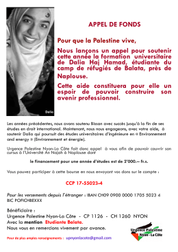 le tract pour plus de renseignements