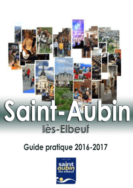 Télécharger le guide pratique 2015-2016 - Saint-Aubin-lès