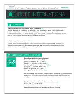 Objectif International - Bretagne Commerce International