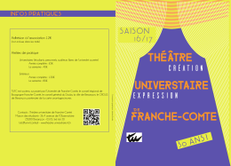 Plaquette 2016-2017 - L`ACTU de l`Université de Franche