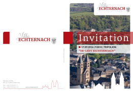Invitation - Echternach