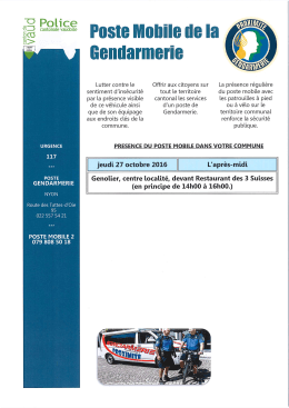Poste Mobile de la Gendarmerie