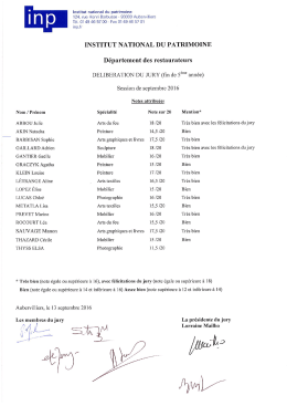 Page 1 Nom / Prénom ABBOU Julie AKIN Natacha BARBISAN