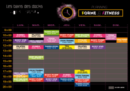 Télécharger le planning des activités Fitness