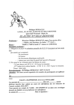 Primaire Ju-Jutsu et Self-Défense