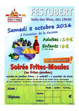 Flyer de la manifestation
