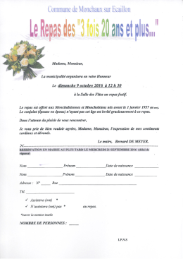 Informations et inscriptions