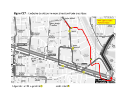 Consultez le plan de déviation