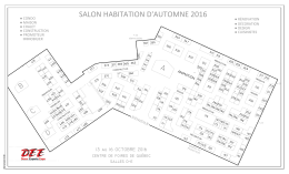 Plan de salon - Salon Habitation de Québec