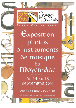 Exposition photos et instuments du Moyen