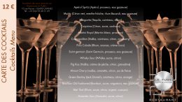 Téléchargez la carte des Cocktails