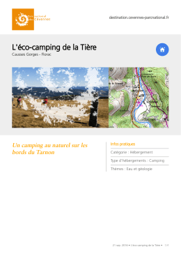 L`éco-camping de la Tière - Destination Parc national des Cévennes