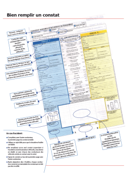 Bien remplir un constat automobile