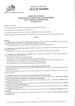 [+] voir l`arrêté municipal