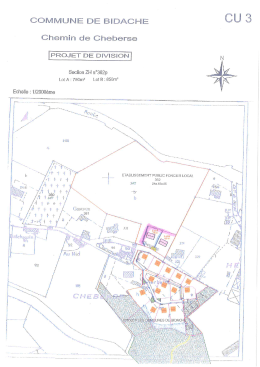 Page 1 COMMUNE DE B|DACHE CU 3 Chemin de Cheberse 回巨D