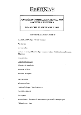 Page 1 Capitale du Champagne E JOURNÉE D`HOMMAGE