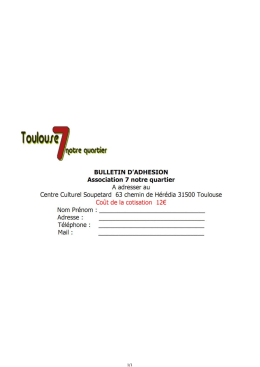 - Toulouse 7 Notre Quartier