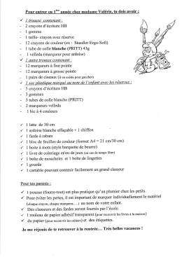 1&egrave;re primaire A - Madame Val&eacute;rie