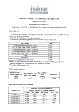 tarifs et aide restauration 2016-2017