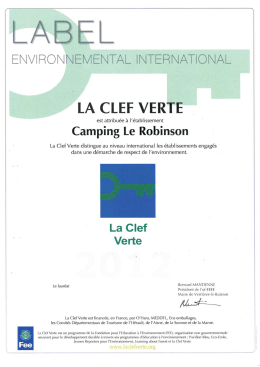 label - Camping LE ROBINSON