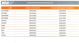 Page 1 CALENDRIER DES FACTURATIONS 2015-2017 |