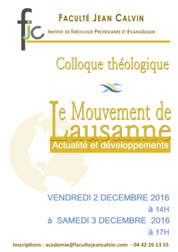 Voir l`affiche. Plus d`informations bientôt