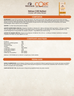 Nourriture Seche Sterilised Poulet avec Dinde