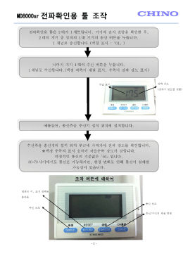 Page 1 CIHIIIITCD WD8000sr 전파확인용 툴 Page 2 CIHIIIII(CD