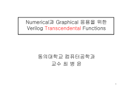 Elementary Function의 Verilog 구현 (pdf FILE)