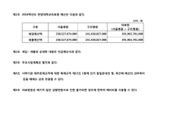 제1조 2016학년도 한양대학교의료원 예산은 다음과 같다. 구분 서울