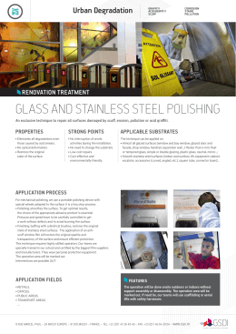 GLASS AND STAINLESS STEEL POLISHING