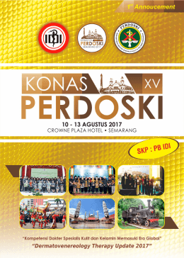 announcement 1 - KONAS PERDOSKI | Semarang, 10