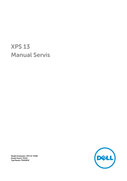 XPS 13 Manual Servis