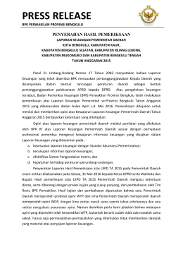 PDF Press Release LKPD Kota-Kab