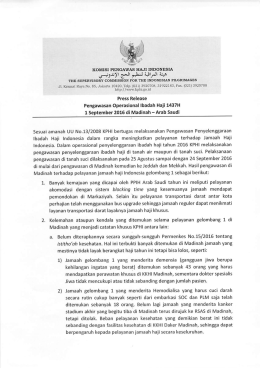 Page 1 KoMisi PENGAwAs HAJI INDONESIA J-3-u: :J -a
