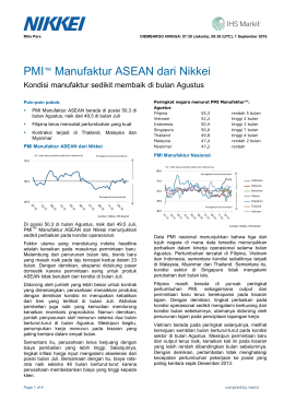 PMI™ Manufaktur ASEAN dari Nikkei