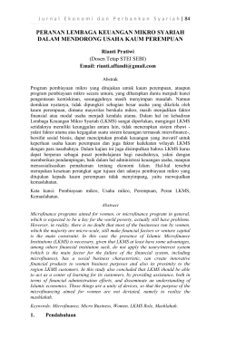 this PDF file - journal of school of islamic economics (stei