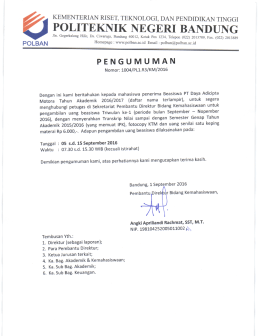 - Politeknik Negeri Bandung