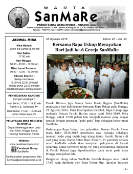 Warta - 2016 No 34 - 28 Agustus