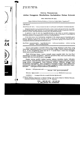 Page 1 Berkala Ilmu Kedokteran Jil. xii, No. 1. Mar 1980 Icterus
